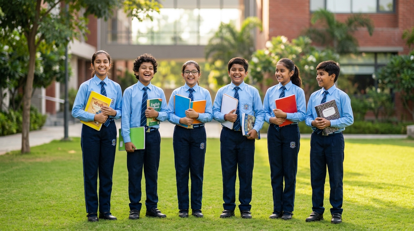 Manorishi Public School Campus Students