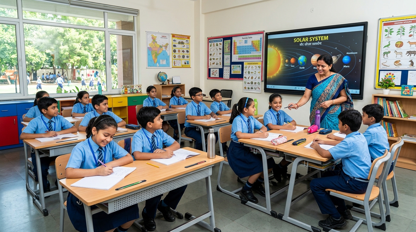 Interactive Classroom at Manorishi Public School